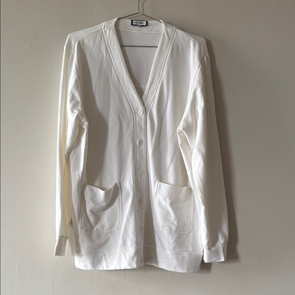 White Cardigan Sweater
